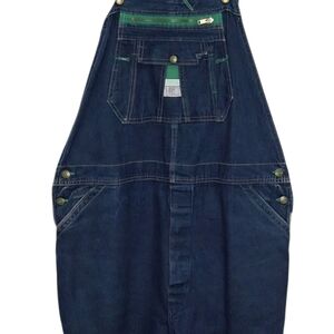 Liberty Made in USA Vintage Denim Work Wear Bibs Overalls Men's Size 42 x 29"